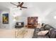 Lofted living room area with modern furnishings and eye-catching decor at 1165 E Beechwood Nw Dr, Atlanta, GA 30327