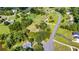 Aerial view of a beautiful neighborhood surrounded by lush greenery, highlighting community layout and quiet street at 175 Heritage Farm Ln, Fayetteville, GA 30215