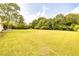 Large backyard featuring ample green space and mature trees, perfect for outdoor activities and relaxation at 175 Heritage Farm Ln, Fayetteville, GA 30215