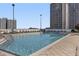 Rooftop pool is surrounded by lounge chairs and offers a relaxing oasis for residents at 3324 Peachtree Rd # 2717, Atlanta, GA 30326