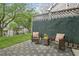 Charming patio featuring decorative outdoor seating, a privacy screen, and string lights, perfect for relaxing outdoors at 63 Fulton Se St, Atlanta, GA 30312