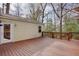 The wooden backyard deck offers an excellent space for outdoor enjoyment at 148 Murray Hill Ne Ave, Atlanta, GA 30317