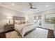A serene bedroom featuring plush bedding, soft lighting, and access to a private balcony for a relaxing retreat at 3715 Peachtree Ne Rd # 2, Atlanta, GA 30319