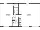 Detailed floor plan showing the layout of the bedrooms, bathrooms, garage, and utility spaces at 5508 Hadrian Ct, Lithonia, GA 30058