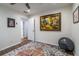 Cozy bonus room featuring art, a workout ball, and unique flooring at 1901 Cumberland Ct, Smyrna, GA 30080