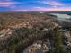 Breathtaking aerial view of luxury homes near a lake, blending seamlessly with nature at 6455 Quiet Cove Rd, Cumming, GA 30041