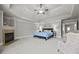 Main bedroom with fireplace at 654 Crystal Cove Ct, Loganville, GA 30052