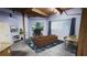 Cozy living room with modern decor and geometric rug at 204 Walker Sw St # 208, Atlanta, GA 30313