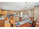 Inviting dining area adjacent to the kitchen, perfect for Gathering meals and entertaining guests at 7595 Waverly Loop, Fairburn, GA 30213