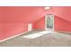 Bedroom with skylight, pink ceiling, and neutral carpet at 257 Crossroads Church Rd, Rockmart, GA 30153