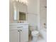 Bathroom showcasing a modern vanity, toilet, and a shower-tub combination at 2717 Skyland Dr, Brookhaven, GA 30319