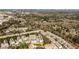 Expansive aerial shot featuring modern townhomes nestled in a wooded area with city views at 1047 Brandsford Nw St, Atlanta, GA 30318