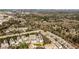 A panoramic view showcasing the neighborhood, surrounded by lush trees and the city skyline on the horizon at 1047 Brandsford Nw St, Atlanta, GA 30318