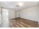 Finished basement with wood-look flooring and ample room at 1276 Scripps Sw Ct, Marietta, GA 30008