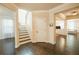 Foyer with hardwood floors and a staircase at 1092 Park Hollow Ln, Lawrenceville, GA 30043