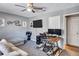 Stylized home office/bedroom includes a sofa and desk area for work or relaxing at 5545 Circlestone Ln, Stone Mountain, GA 30083