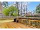 Spacious wooden deck in a private backyard setting, ideal for entertaining at 1341 Inman Ct, Norcross, GA 30093