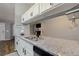 Kitchen with granite countertops and stainless steel double sink at 1341 Inman Ct, Norcross, GA 30093