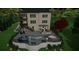 Backyard with a pool, hot tub, outdoor seating areas, professional landscaping, and a multi-story outdoor deck at 4440 Croftshire Pl, Cumming, GA 30040