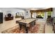 Game room featuring a pool table and access to the dining room at 5400 Saint Lyonn Pl, Marietta, GA 30068