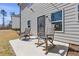 Charming back patio with two rocking chairs, perfect for enjoying the outdoors at 1784 Treymire Ct, Stone Mountain, GA 30088