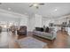 Spacious living room open to kitchen with modern decor at 1784 Treymire Ct, Stone Mountain, GA 30088