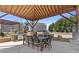 Interior view of the picnic pavilion, which includes seating and a grilling station at 1784 Treymire Ct, Stone Mountain, GA 30088
