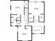 Second floor plan highlighting bedroom layouts with ensuite bathrooms and walk-in closets at 2802 Nettle Ln, Buford, GA 30519