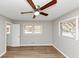 Bedroom with ceiling fan, wood flooring, neutral paint, and natural light at 4281 Welbron Dr, Decatur, GA 30035