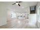 A spacious living room featuring bright white walls, wood flooring, and recessed lighting at 813 Smith Sw St # B, Atlanta, GA 30310
