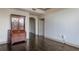 Spacious living room has hardwood floors and arched entryway at 3445 Stratford Ne Rd # 502, Atlanta, GA 30326