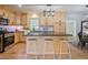 Modern kitchen with stainless steel appliances, light wood cabinetry, and a sleek countertop at 4013 Oglesby Rd, Powder Springs, GA 30127