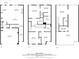 Detailed floor plan showcasing the layout of the home, including room dimensions and arrangement across three floors at 2712 Stargazer Ter, Smyrna, GA 30080