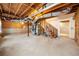 Spacious unfinished basement area showing potential for a recreation room or additional living space at 4240 Parnell Rd, Marietta, GA 30062