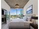 Bedroom features a large window with city views and a walk-in closet at 3324 Peachtree Ne Rd # 1718, Atlanta, GA 30326