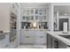 Kitchen featuring modern gray cabinets and a coffee bar at 3071 Balearic Se Dr, Marietta, GA 30067