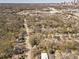 Drone's eye view of the neighborhood with a backdrop of the city skyline at 1118 Glenwood Se Ave, Atlanta, GA 30316