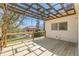 Wooden deck with a pergola offers a relaxing outdoor space, enhanced by a wooden railing and view of a cozy neighborhood at 1118 Glenwood Se Ave, Atlanta, GA 30316