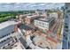High-angle shot of the city, revealing a lively neighborhood with a mix of commercial and residential buildings at 361 17Th St # 1516, Atlanta, GA 30363