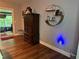 Bedroom with hardwood floors and decorative wall art at 3802 Macland Rd, Hiram, GA 30141