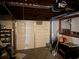 Spacious garage area with white garage door and window at 3802 Macland Rd, Hiram, GA 30141