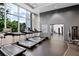 Modern fitness center with treadmills and weights, offering residents a convenient workout space at 1080 Peachtree Ne St # 2309, Atlanta, GA 30309