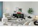 Well-decorated living room featuring stylish furniture and a cozy atmosphere at 1080 Peachtree Ne St # 2309, Atlanta, GA 30309