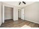 Bright bedroom with wood-look floors, closet and doorway views at 2128 Jones Nw Rd, Atlanta, GA 30318