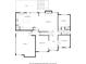 Main floor plan includes a kitchen, living room, dining room, foyer, garage and sitting room at 2298 Greenglade Ne Rd, Atlanta, GA 30345