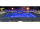 Inviting outdoor pool with luxurious stonework and fire features creates an ambient backyard retreat at 4100 Oak Hill Rd, Douglasville, GA 30135