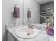 A calming bathroom with a decorative sink and decorative elements at 951 Orchard Mill Ln, Lawrenceville, GA 30043
