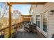 Spacious outdoor deck with modern furniture, hot tub, and scenic views, ideal for relaxation at 4240 Agard St, Cumming, GA 30040