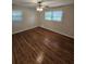 Bedroom featuring hardwood floors, a ceiling fan, and natural light at 2681 Aquamist Dr, Decatur, GA 30034