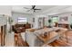 Stylish living room with hardwood floors, fireplace, and plenty of natural light at 3504 Palace Ct, Tucker, GA 30084